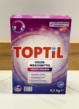 Toptil color пральний порошок концентрований, 6,5 кг