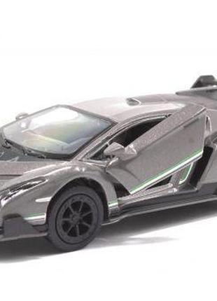 Машинка kinsmart "lamborghini veneno" (сіра)