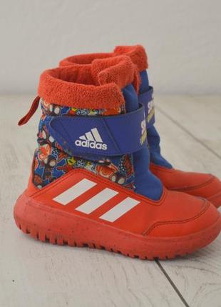 Adidas spider man детские зимние сапоги оригинал 29 29.5 размер