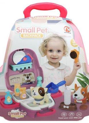 Ігровий набір "догляд за кошеням" комбінований рожевий