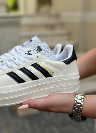 Кроссовки adidas gazelle beige5 фото