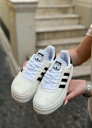 Кроссовки adidas gazelle beige4 фото