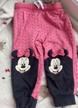 Утеплені штани з мінні disney #штани на флісі