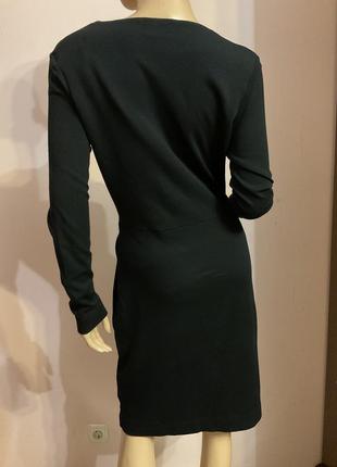 Черное трикотажное фирменное платье от люксового бренда /s / brend cos5 фото