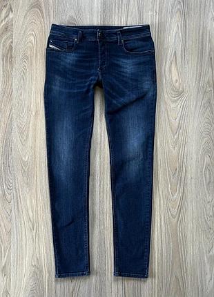 Чоловічі звужені стрейчеві джинси diesel troxer slim skinny