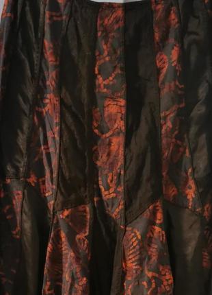 Длинная пышная юбка в осенних красках2 фото