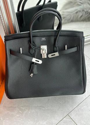 Сумка birkin 35 см чорного кольору