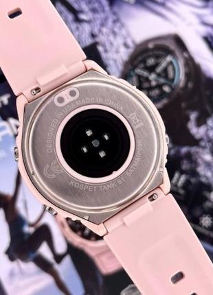 Женские наручные умные смарт часы smart watch kospet tank s1 pink3 фото