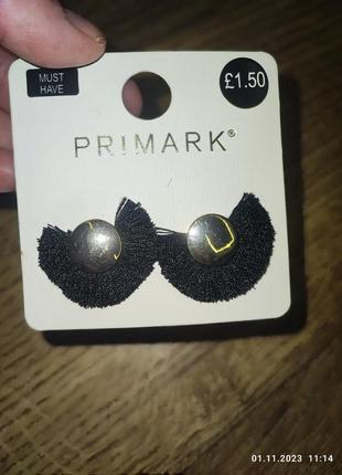 Серьги с бахрамой от primark