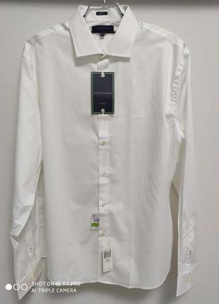 Мужская белая рубашка tommy hilfiger 36-372 фото