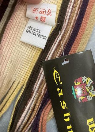 Германия 60% шерсть wool & cashmere шарф в стиле zara4 фото