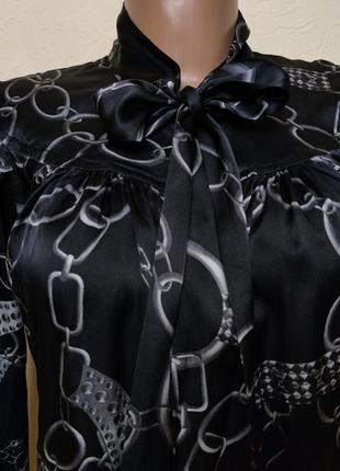 Atos lombardini шелковая блуза принт /6492/2 фото