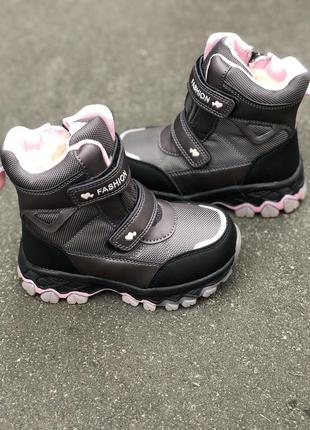 Ботинки для девочек термо ботинки для девочек хайтопы детская обувь зимние ботинки для девочек дутики хайтопы2 фото