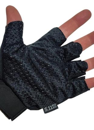 Чорні спортивні неслизькі тактичні рукавички s.11 з кастетом3 фото