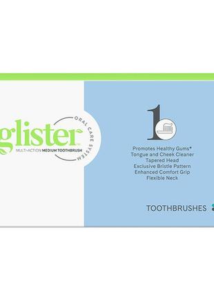 Універсальна зубна щітка зі щетиною середньої жорсткості glister™ (1 уп./4 шт.)5 фото