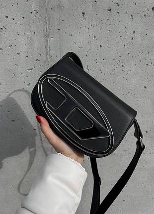 Diesel 1dr iconic shoulder bag black