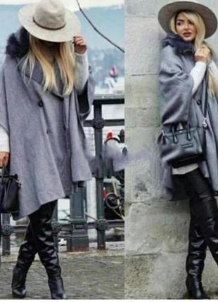 Zara кейп пончо