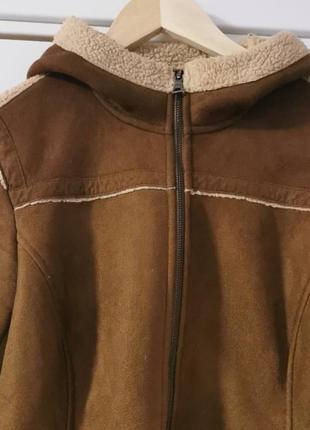 Осенняя курточка-дублянка с капюшоном2 фото