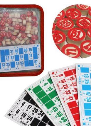 Настільна гра "лото", 48 карток червона