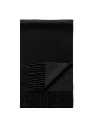 Eton black & gray вухсторонний шерстяной шарф /7735/5 фото