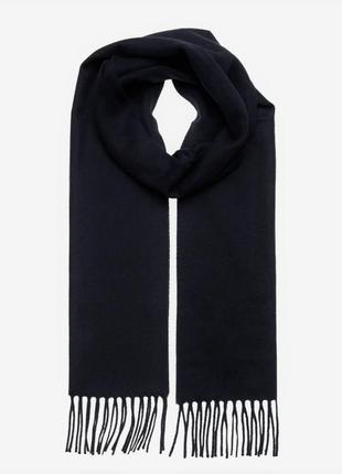 Eton black & gray вухсторонний шерстяной шарф /7735/3 фото
