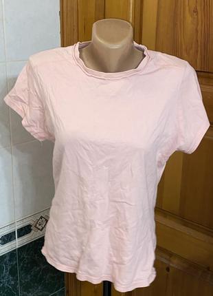 Розовая майка женская стильная оверсайз большая футболка широкая2 фото