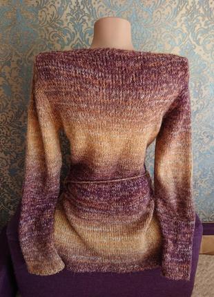 Женский шерстяной свитер р.44/46 кофта джемпер пуловер5 фото