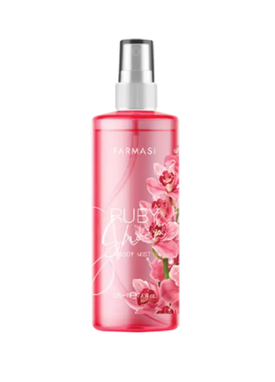 Парфюмированный спрей для тела рубиновые цветы farmasi 10015121 фото