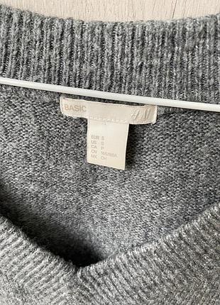Серый базовый свитер h&m4 фото