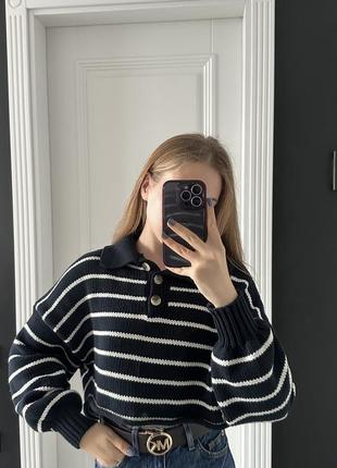 Светр в полоску zara
