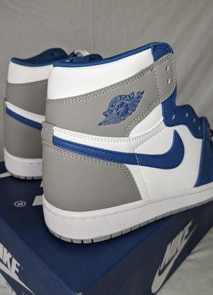 Air jordan 1 high og " true blue " оригинал4 фото