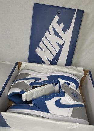 Air jordan 1 high og " true blue " оригинал9 фото