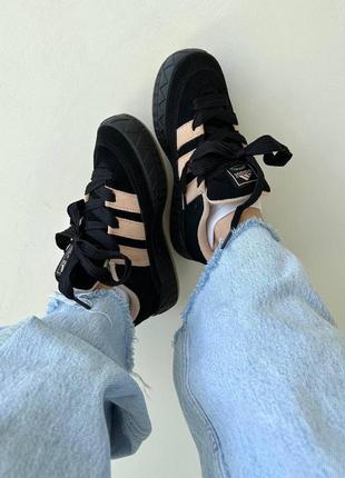 Adidas adimatic "black / peach"3 фото