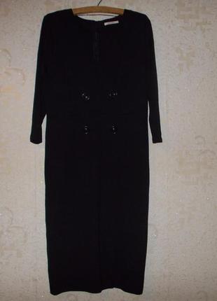 Черное красивое платье на запах camaieu р. xl/50-525 фото