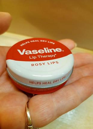 Бальзам для губ vaseline lip therapy rosy lips 20 г5 фото