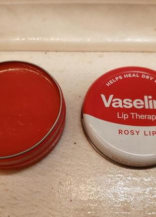 Бальзам для губ vaseline lip therapy rosy lips 20 г4 фото