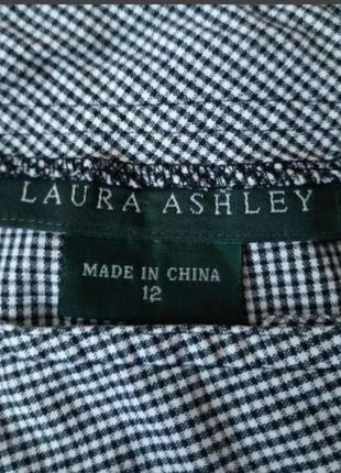 Laura ashley стильна спідниця , декор - молнія , у клітинку4 фото