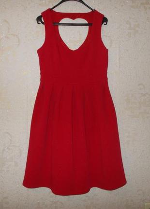 Новое красивое красное платье lovedrobe размер 14/48-50/xl5 фото