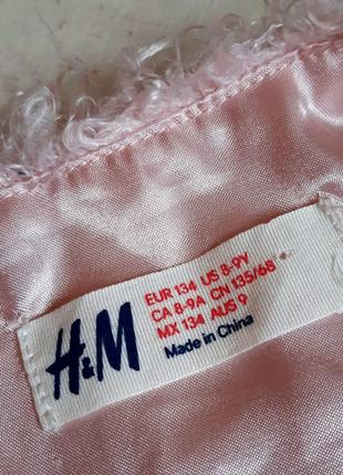 Жилетка h&m швеция кофта меховая розовый барашек на 8-9 лет5 фото