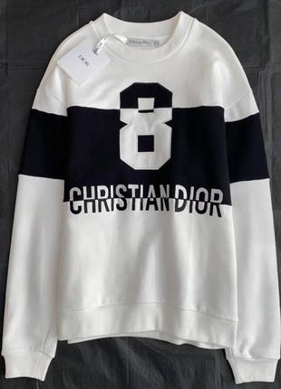 Світшот кофта з принтом christian dior