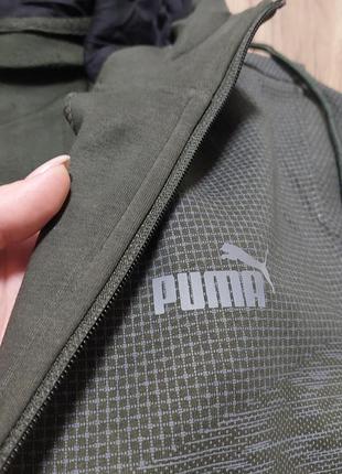 Чоловічий костюм puma теплий  весна осінь зима колір хакі + чорний розмір м 2xl3 фото