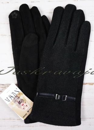 Перчатки, рукавички жіночі, утеплені, з сенсором1 фото
