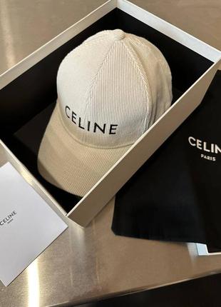 Бейсболка кепка celine бархатная