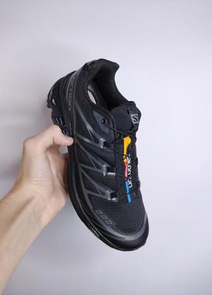 Кроссовки salomon xt-6 adv all black5 фото