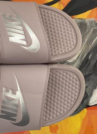Nike шлёпанцы тапки 39 размер женские розовые оригинал5 фото