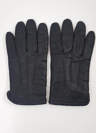 Кожаные перчатки на утеплителе1 фото