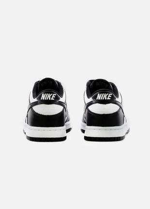 Nike dunk low retro white black (gs) cw1590-1004 фото