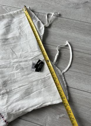 Біла довга сукня з вишивкою сарафан на бретелях котоновий жатка сарафан в стилі бохо4 фото