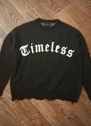 Свитер timeless свитшот лонгслив кофта рваный свитер bershka y2k lolita oldmoney vintage stuff stussy carhartt sk8