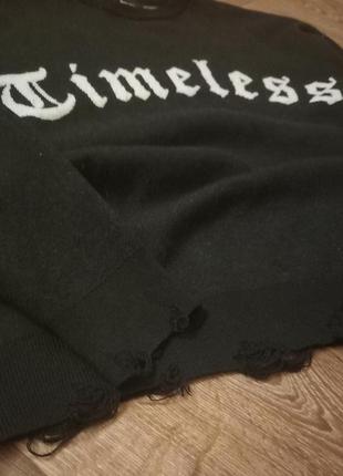 Свитер timeless свитшот лонгслив кофта рваный свитер bershka y2k lolita oldmoney vintage stuff stussy carhartt sk82 фото